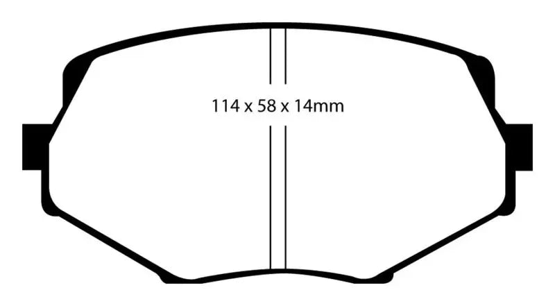 EBC 94-01 Mazda Miata MX-5 Bluestuff Front Brake Pads - Truck & Automotive