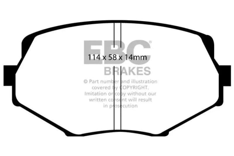 EBC 94-01 Mazda Miata MX-5 Bluestuff Front Brake Pads - Truck & Automotive