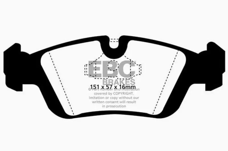 EBC 96-98 BMW Z3 1.9 Redstuff Front Brake Pads - Truck & Automotive