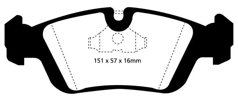 EBC 96-98 BMW Z3 1.9 Redstuff Front Brake Pads - Truck & Automotive