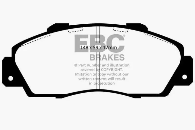 EBC 97-01 Acura Integra Type R Bluestuff Front Brake Pads - Truck & Automotive