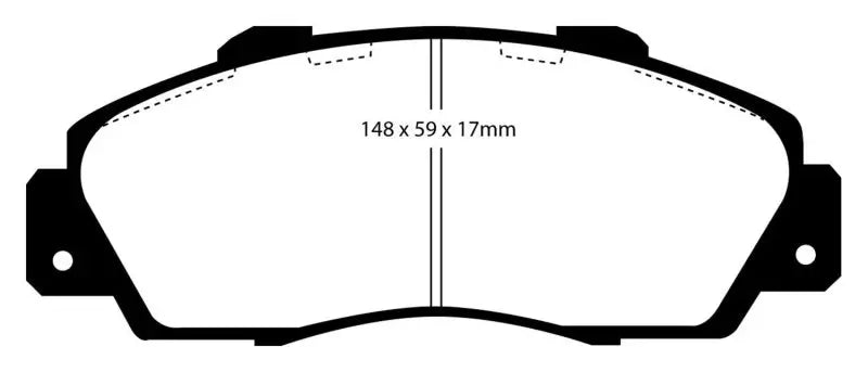 Auto brake pads for Acura Integra Type R EBC Bluestuff front brake pads