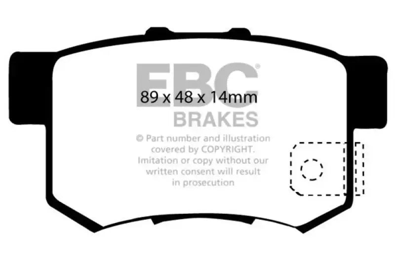 EBC 97 Acura CL 2.2 Redstuff Rear Brake Pads - Truck & Automotive