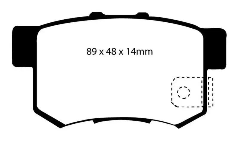 EBC 97 Acura CL 2.2 Redstuff Rear Brake Pads - Truck & Automotive