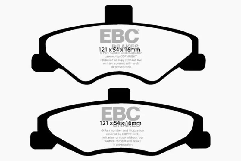 Image of EBC Redstuff Rear Brake Pads for Chevrolet Camaro 4th Gen