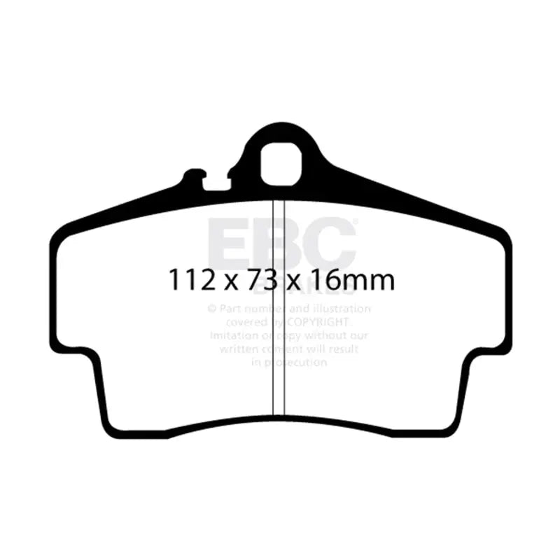 EBC DP51208NDX EBC 98-05 Porsche 911 (996) (Cast Iron Rotor only) 3.4 Carrera 2 Bluestuff Rear Brake Pads