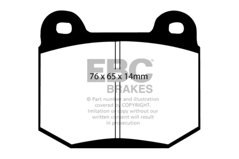 EBC 99-03 Mitsubishi Lancer Evolution 2.0 Turbo Yellowstuff Rear Brake Pads - Truck & Automotive