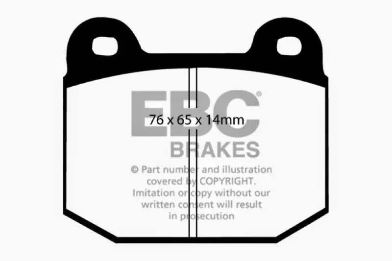 EBC 99-03 Mitsubishi Lancer Evolution 2.0 Turbo Yellowstuff Rear Brake Pads - Truck & Automotive