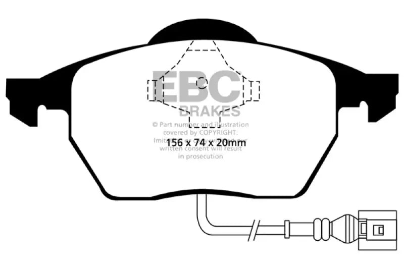 EBC 99-05 Volkswagen Beetle 1.8 Turbo Greenstuff Front Brake Pads 