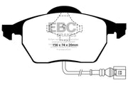 EBC 99-05 Volkswagen Beetle 1.8 Turbo Greenstuff Front Brake Pads 