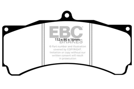 EBC Brakes Yellowstuff Performance Brake Pads - Truck & Automotive