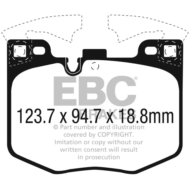EBC DP52302NDX EBC 2021+ BMW G20 3-Series Bluestuff Front Brake Pads