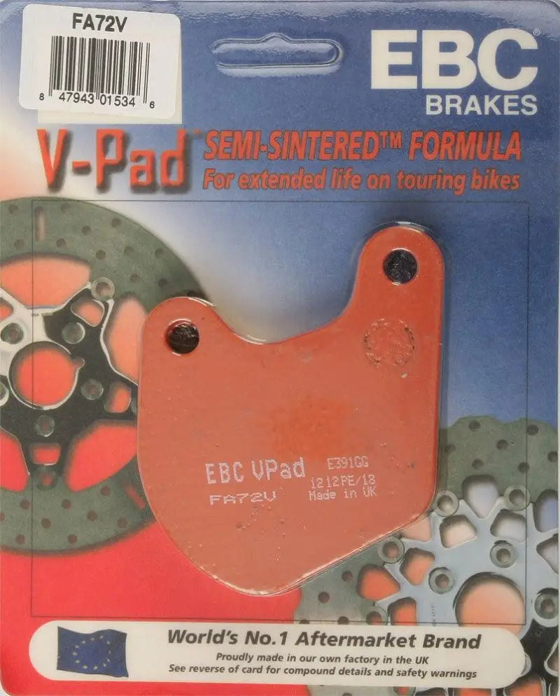 Brake Pads Fa72V Semi-Sintered V Series