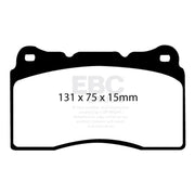EBC DP81210.15SR21 EBC Racing 05-10 Cadillac STS 4.6L SR-21 Sintered Race Front/Rear Brake Pads