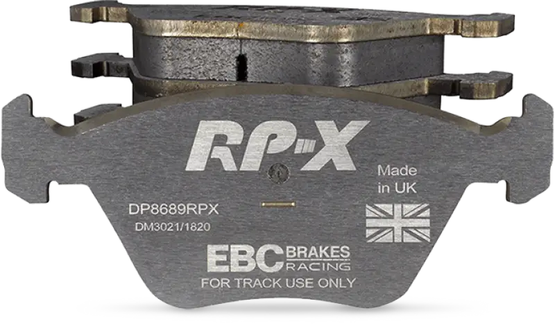 EBC Racing 13-14 Audi RS7 4.0L Twin Turbo (Cast Iron Rotors w/Round Weights) RP-X Front Brake Pads - DP81939RPX