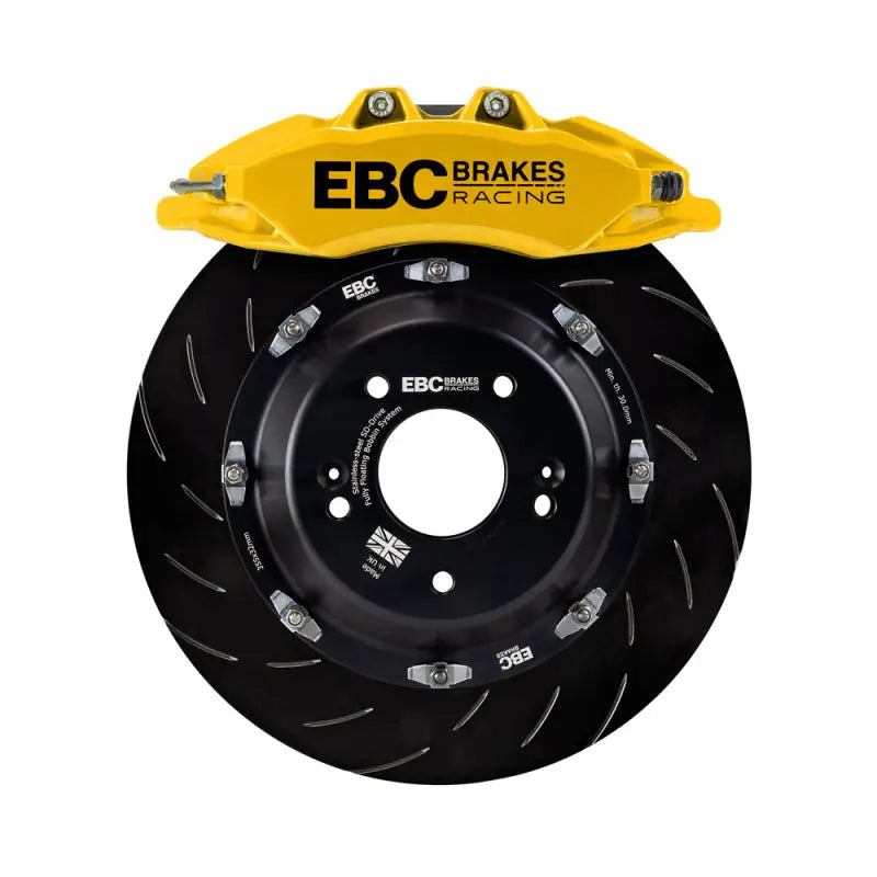 EBC Racing 2019+ Toyota GR Supra Yellow Apollo-6 Calipers 380mm Rotors Front Big Brake Kit - RV and Auto Parts