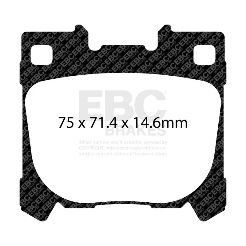 EBC DP82431RPX EBC Racing 2020 Toyota Yaris GR RP-X Rear Brake Pads