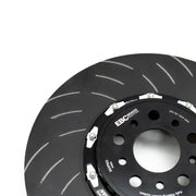 Black slotted brake rotor for BMW M3 M4 G80 G82 EBC Racing Piece SG Racing racing rear rotors