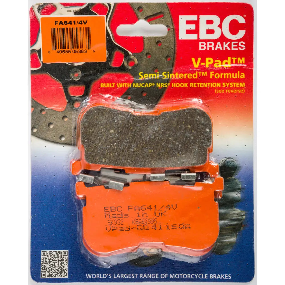 EBC Semi-Sintered Brake Pads FA641/4V - FA641 4V Semi-Sintered Series
