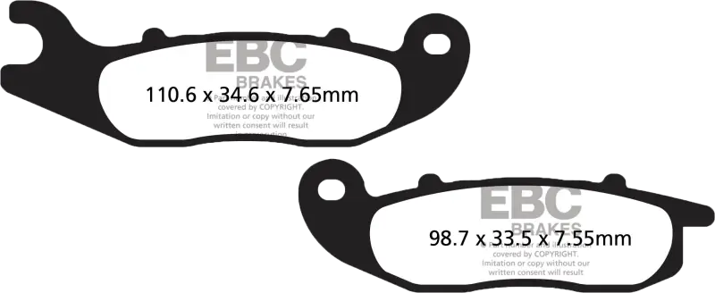 Ebc SFA693HH Brake Pads Sfa693Hh Double-H Sintered - Brakes