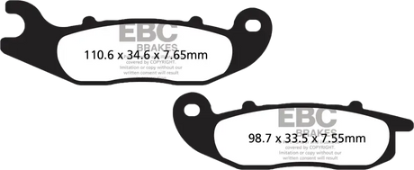 Ebc SFA693HH Brake Pads Sfa693Hh Double-H Sintered - Brakes