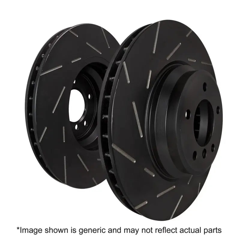 EBC Ultimax 2015 + Chevrolet SS 6.2 Rear Black Dash Sport Slotted Rotor Set - Truck & Automotive