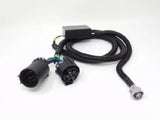 Black trailer wiring harness for RSI N Americ Smartcap Evoc Commercial Series tail lights