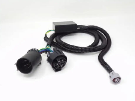 Black trailer wiring harness for RSI N Americ Smartcap Evoc Commercial Series tail lights