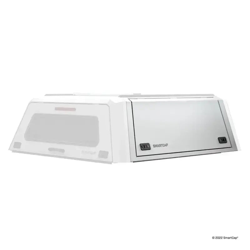 White truck bed cap from Evoc Commercial Series roof panel for Ecof Commercial trucks