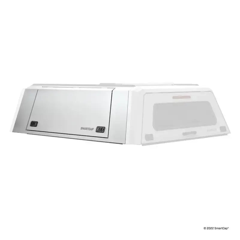 Silver truck bed cap side panel for RSI N Americ Smartcap Evoc Commercial Series