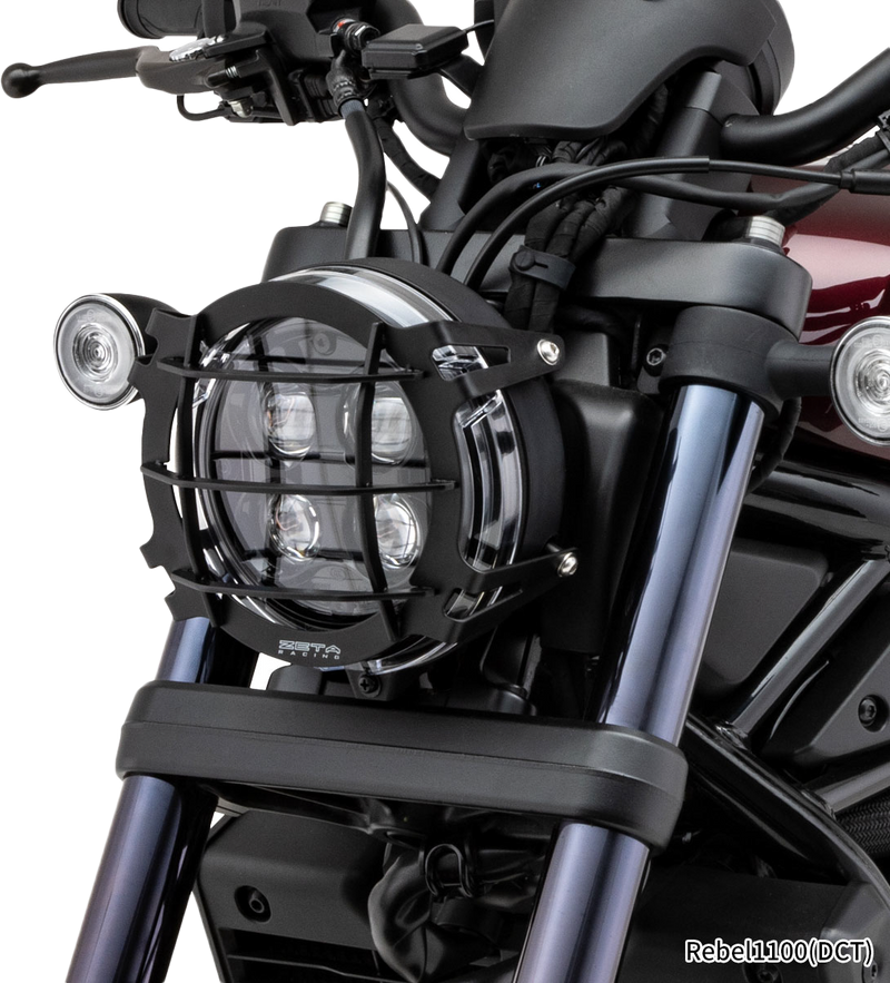 Zeta Headlight Guard Illumination ZE52-4130 - Black
