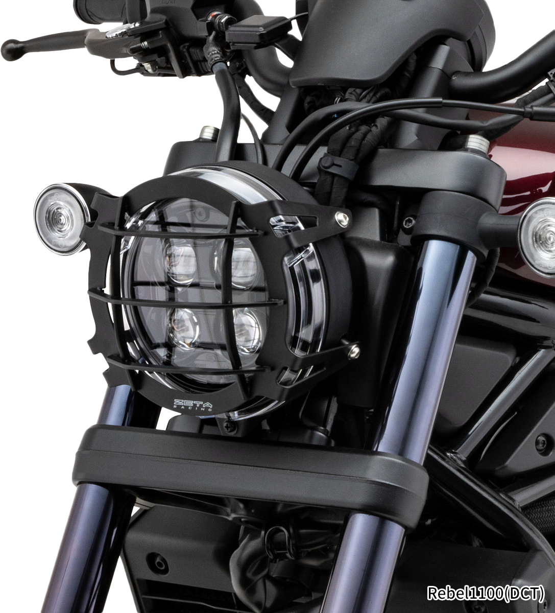 Zeta Headlight Guard Illumination ZE52-4130 - Black