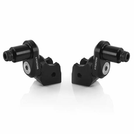 Black Eccesntric Footpeg Mount Kit Rider Adjust for Harley Motorcycle Mount Kit