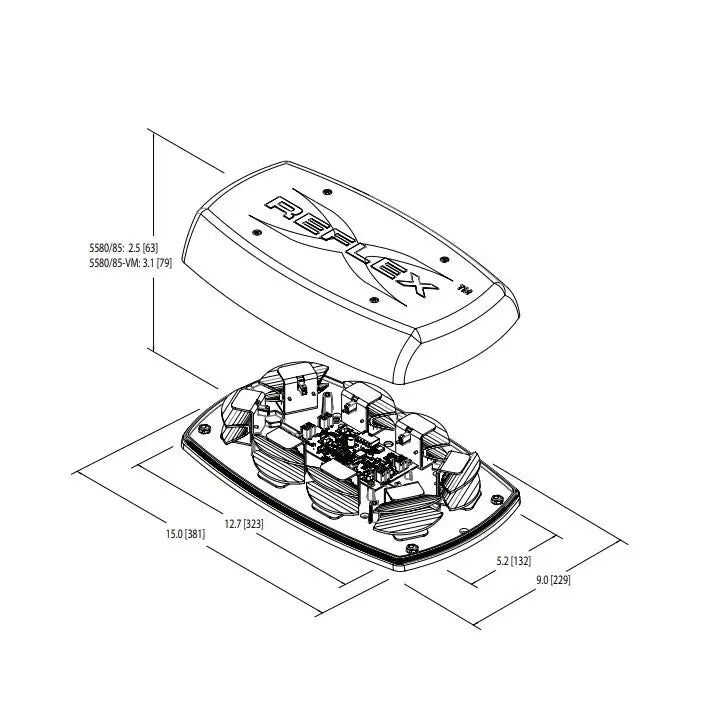 Ecco Elect 5585A-VM Warning Light