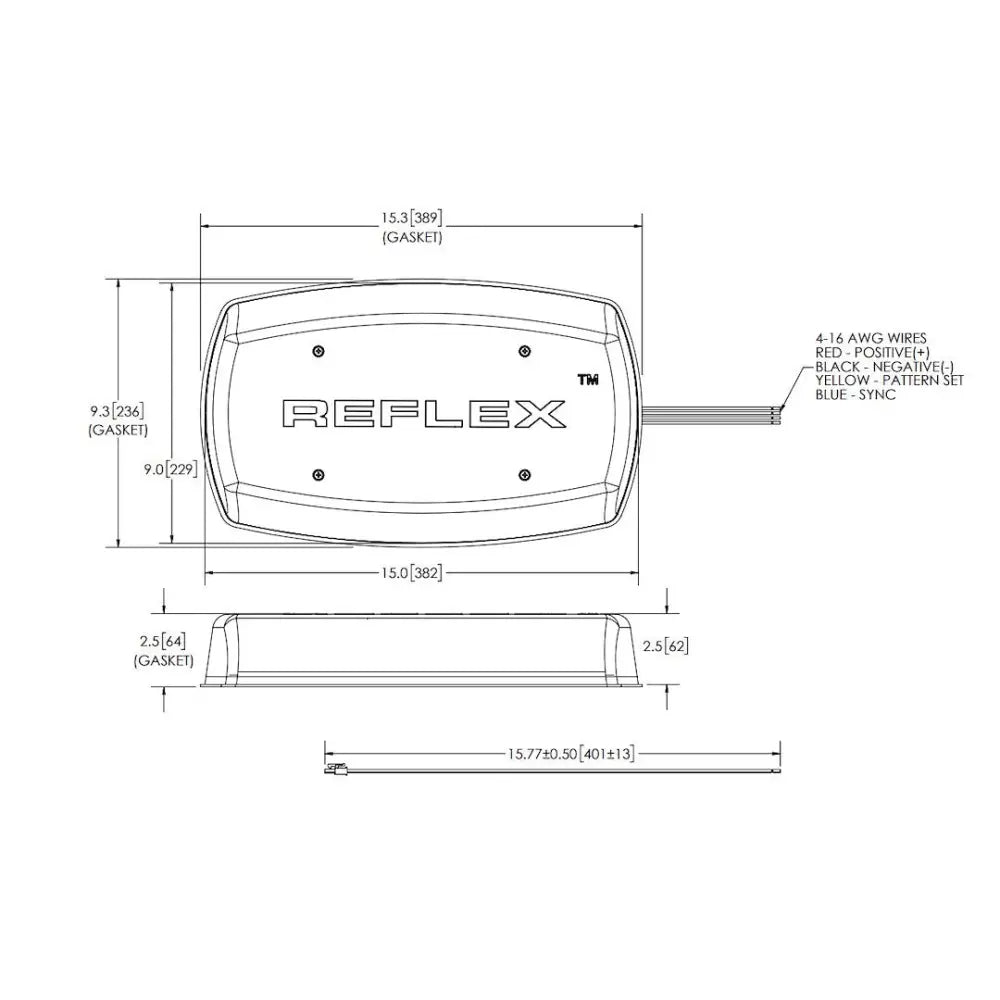 Ecco Elect 5585CRB Warning Light