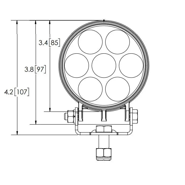 Ecco Elect Compact Design Work Light EW2110 - Worklamp Led Flood Round