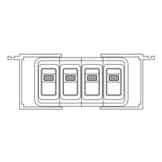 Ecco Elect Easy To Install Multi Purpose Switch Mounting Panel A9904 - Bracket Kit Mode