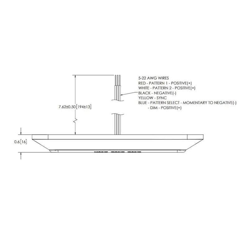 Ecco Elect ED3705AB Warning Light