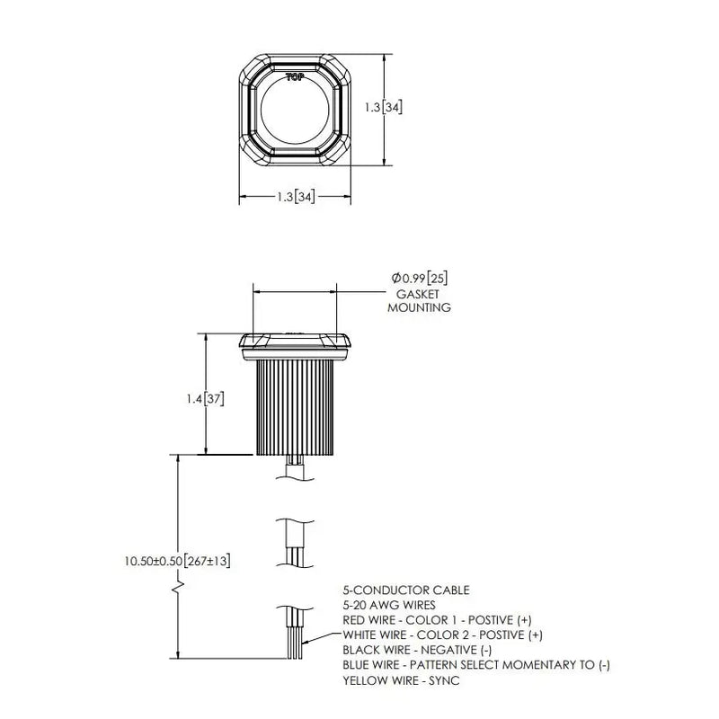 Ecco Elect ED9040AG Warning Light