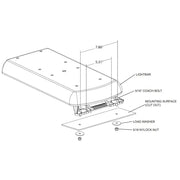 Ecco Elect Features Polycarbonate Lens Warning Light 12-50087-ES - 48 Led Lightbar 16 Amber Modules