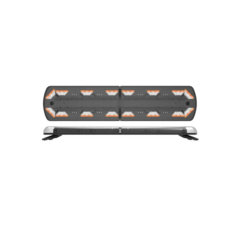 Ecco Elect Features Polycarbonate Lens Warning Light 12-50087-ES - 48 Led Lightbar 16 Amber Modules