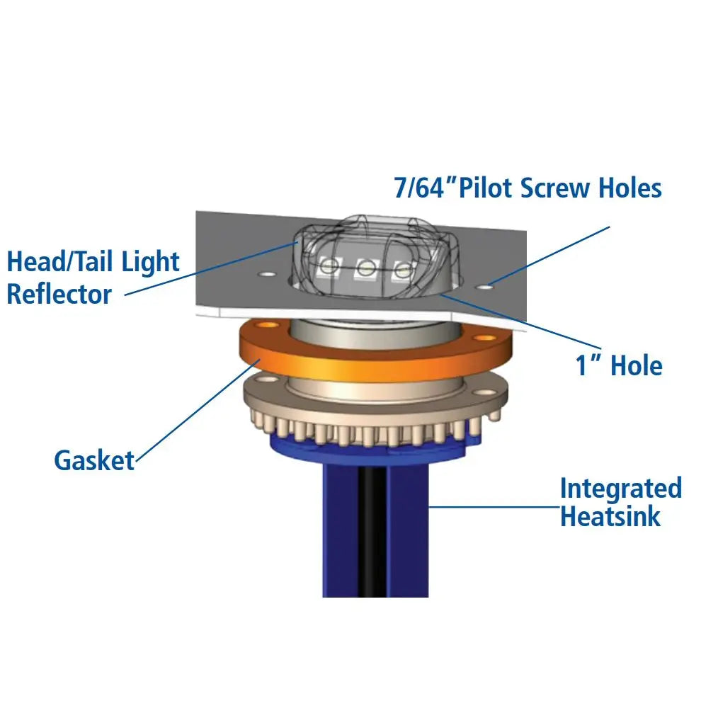 Ecco Elect Multiple Heads Are Synchronizable Warning Light 9013C - Concealed Led Hidealed