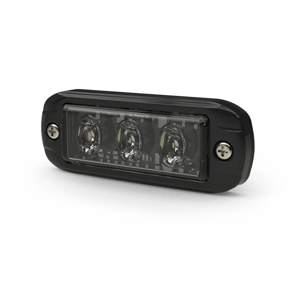 Ecco Elect Ultra Low-Profile Surface Mount Warning Light ED3601A - Dir Surf Thin 3LED 12-24V Amb