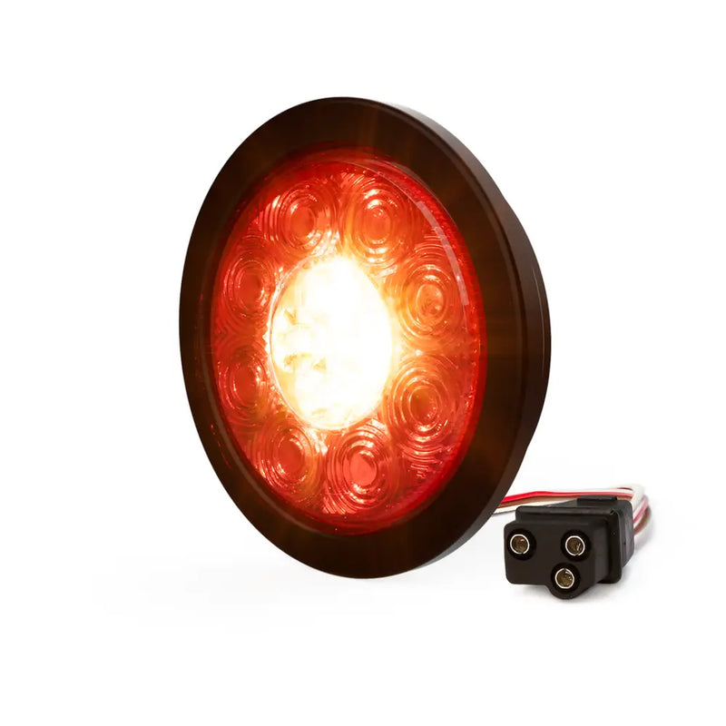 Ecco Elect Ultrasonically Sealed Housing Warning Light ED3040AW - Directional Round STTR-Warning