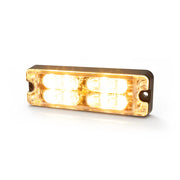 Ecco Elect UV-Stabilized Polycarbonate Lens Warning Light ED3511AW - Directional Lowprof 16LED 12-24V SC