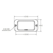 Ecco Elect Versatile Surface Mount Light Warning Light ED3788A - Directional Led Double Stack Surf