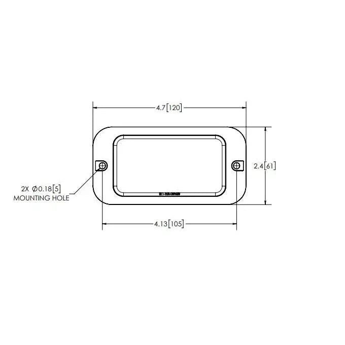 Ecco Elect Versatile Surface Mount Light Warning Light ED3788A - Directional Led Double Stack Surf