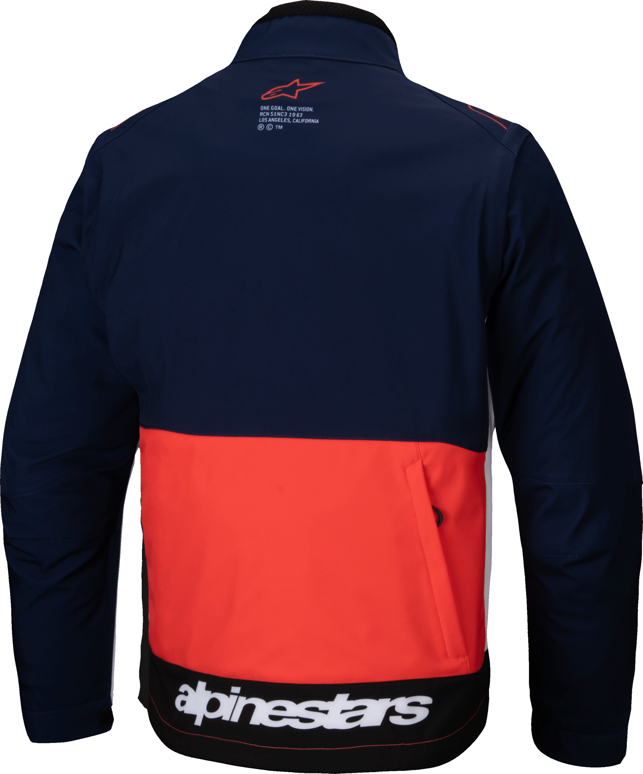 Lite Dura Softshell Jacket Navy/Hot Orange/White 3x