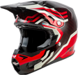 Yth Formula S Carbon Byte Hlmt Red Carbon/Red/Grey Yl - FLY RACING