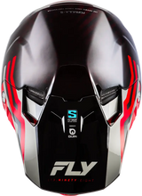 Yth Formula S Carbon Byte Hlmt Red Carbon/Red/Grey Yl - FLY RACING